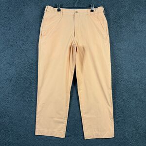 Bills Khakis Mens 34x28 Orange M2 Classic Fit Lightweight Twill Chinos Preppy